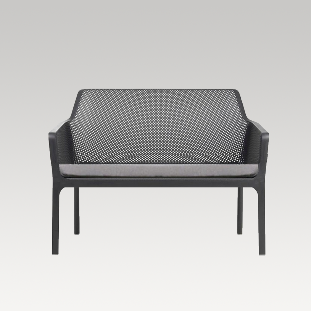 Image of Net Bench With Cushion Double