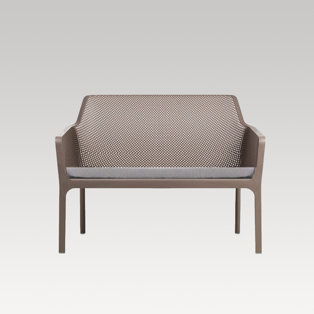 Image of Net Bench With Cushion Double