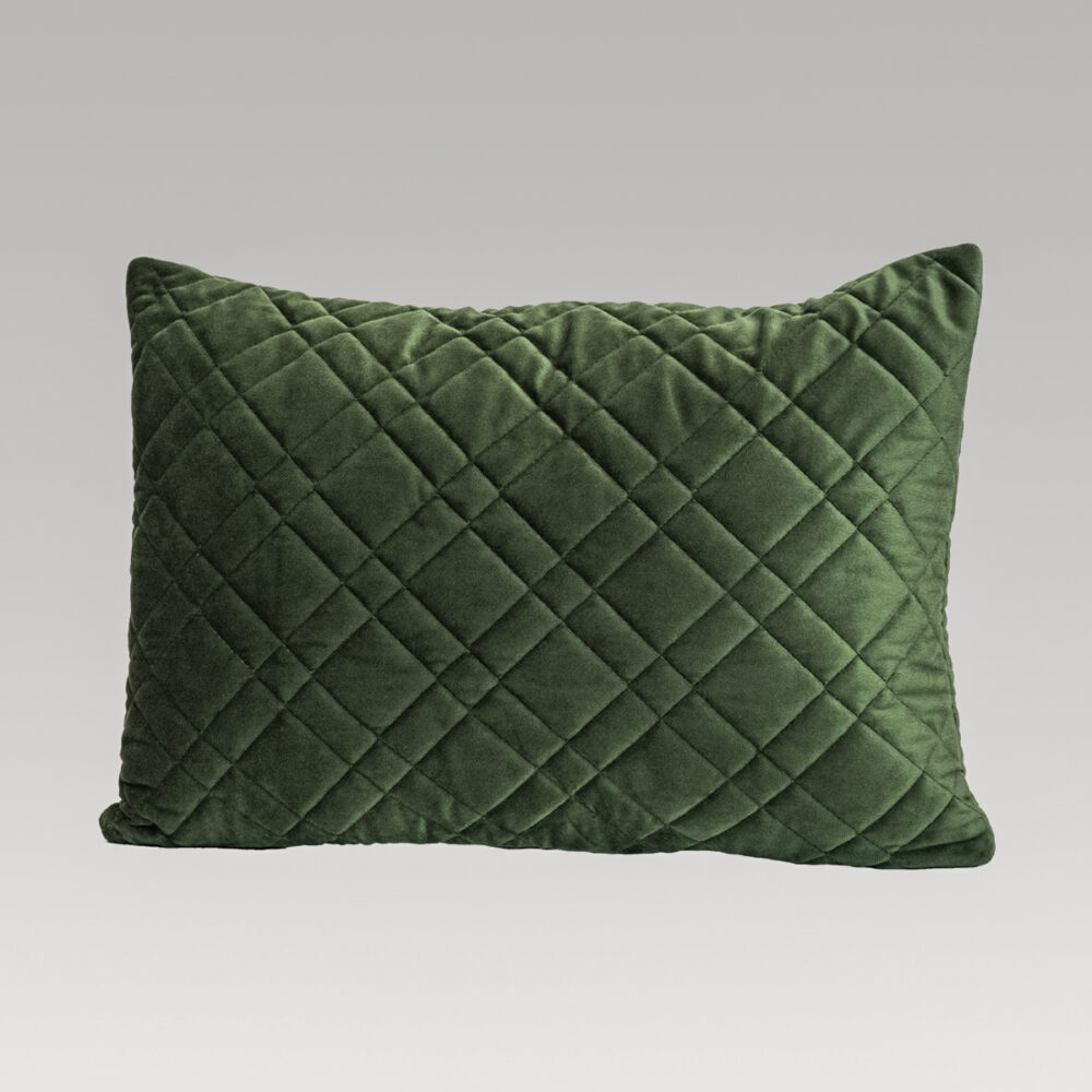 Image of DreamGreen Verve Velvet Quilted Cushion Covers - Oblong