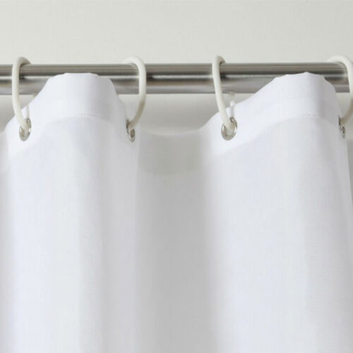Weavers Shower Curtain Plain - White