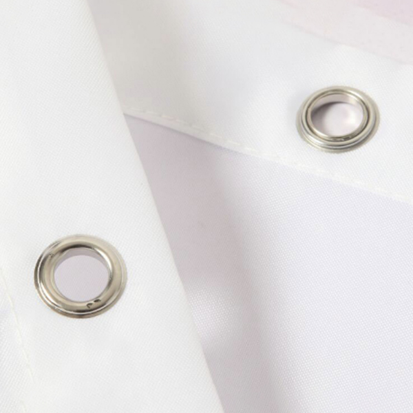 Image of Weavers Shower Curtain Plain - White