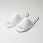 Image of Weavers Cotton Slippers Terry - Open Toe with paper band
