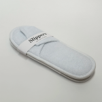 Image of Weavers Cotton Slippers Terry - Open Toe with paper band