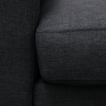 Image of Makers Gregor Fabric Single Seater Chair - Charcoal