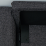 Image of Makers Gregor Fabric Single Seater Chair - Charcoal