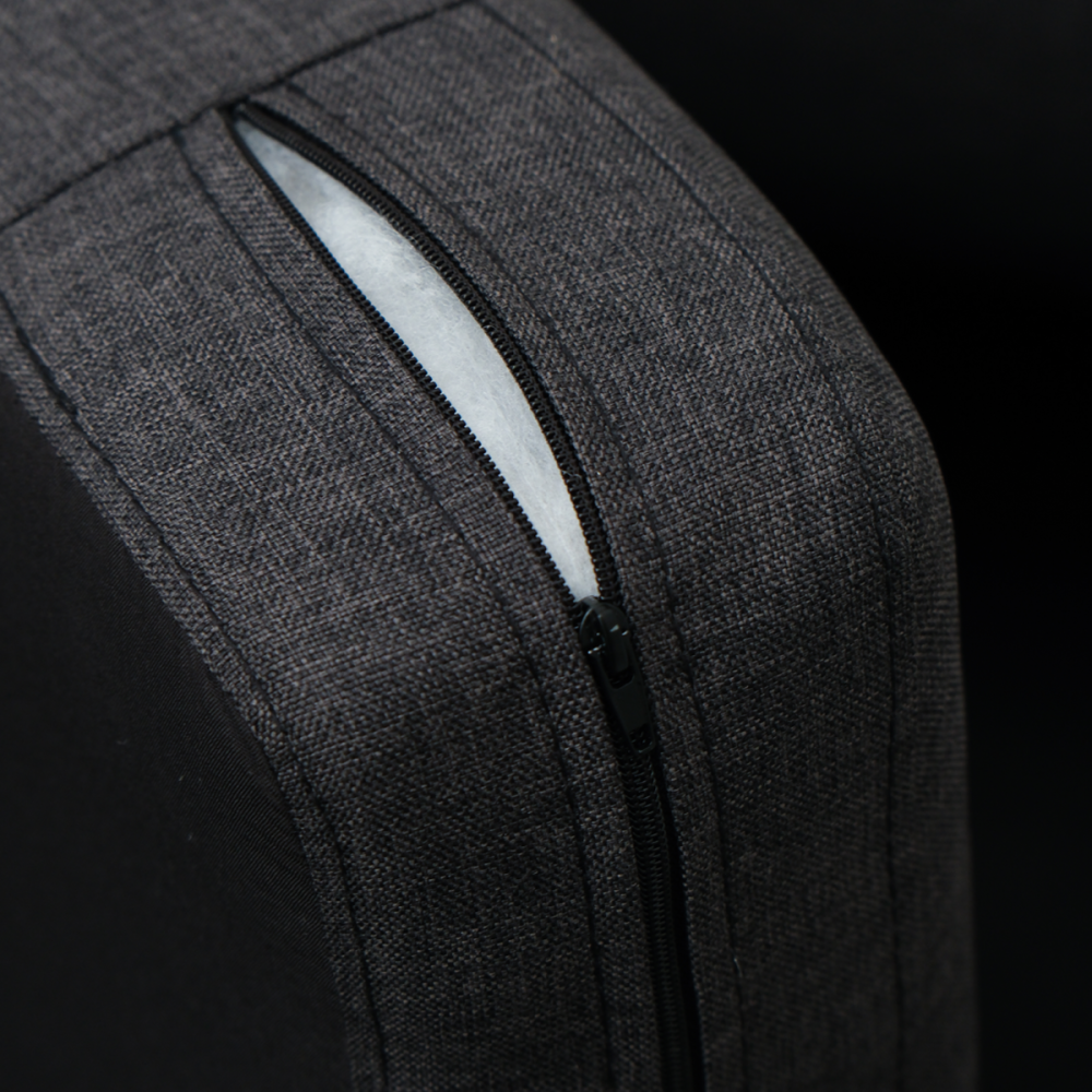 Image of Makers Gregor Fabric Single Seater Chair - Charcoal