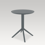 Image of Sky Round Folding Table 60cm - Dark Grey