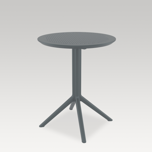 Sky Round Folding Table 60cm - Dark Grey