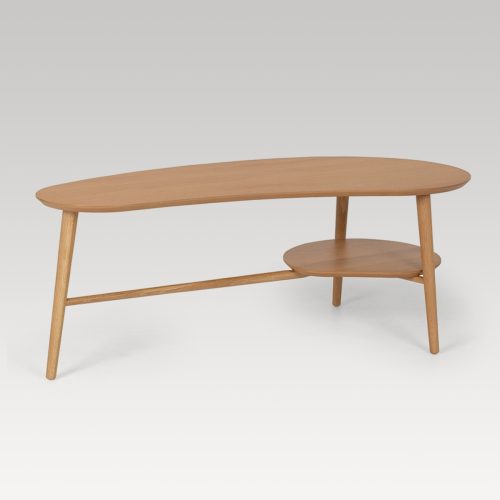 Oslo Coffee Table Shaped with Shelf
