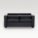 Image of Makers Gregor PU 2 Seater Sofa - Black