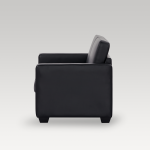 Image of Makers Gregor PU Single Seater Chair - Black