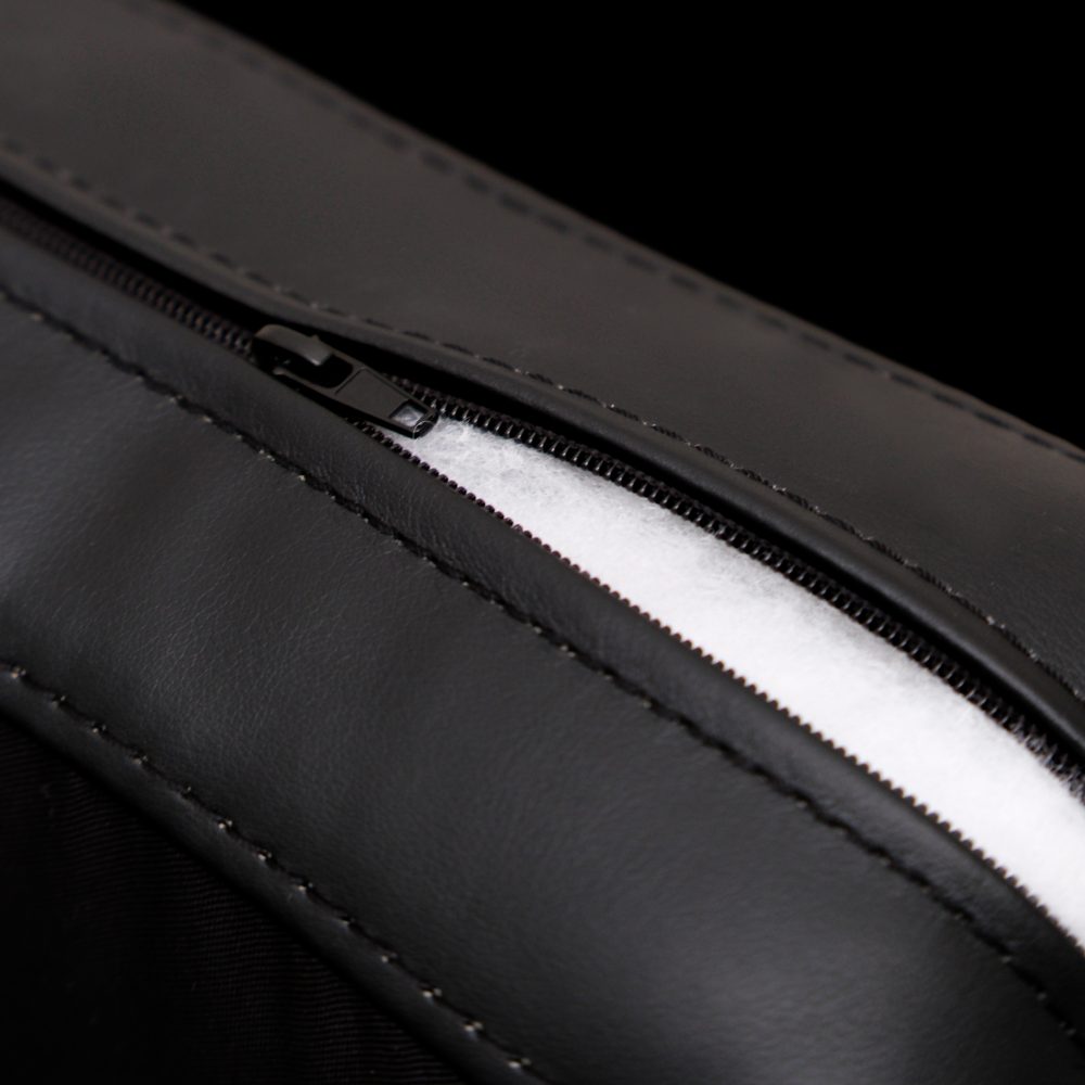 Image of Makers Gregor PU 3 Seater Sofa - Black