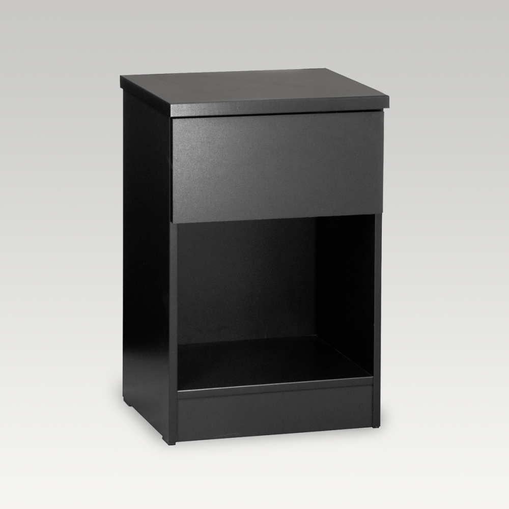 Basix Bedside Table Black Vendella NZ