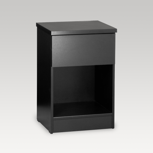 Basix Bedside Table - Black