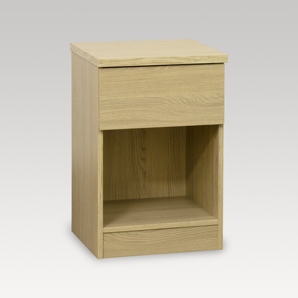Image of Basix Bedside Table - Medium Oak