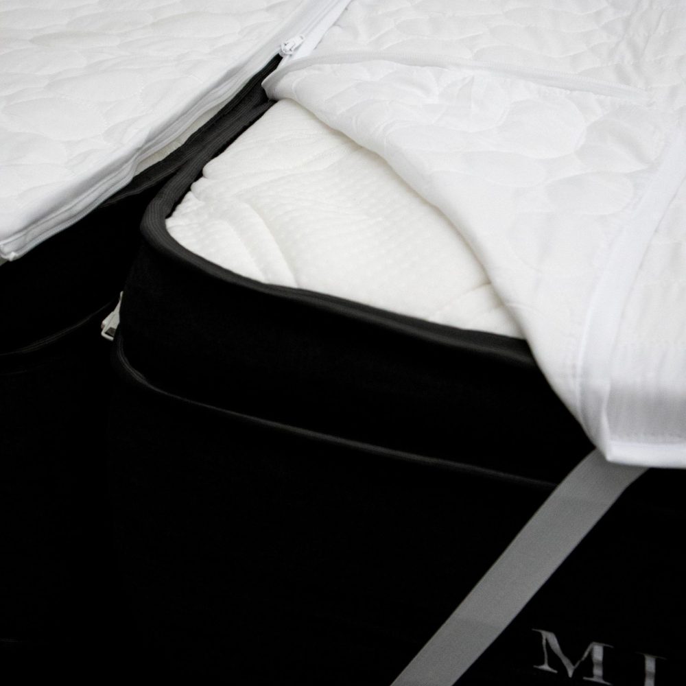 Image of DreamGreen Quilted Mattress Protector Corner Strap - Split & Zip