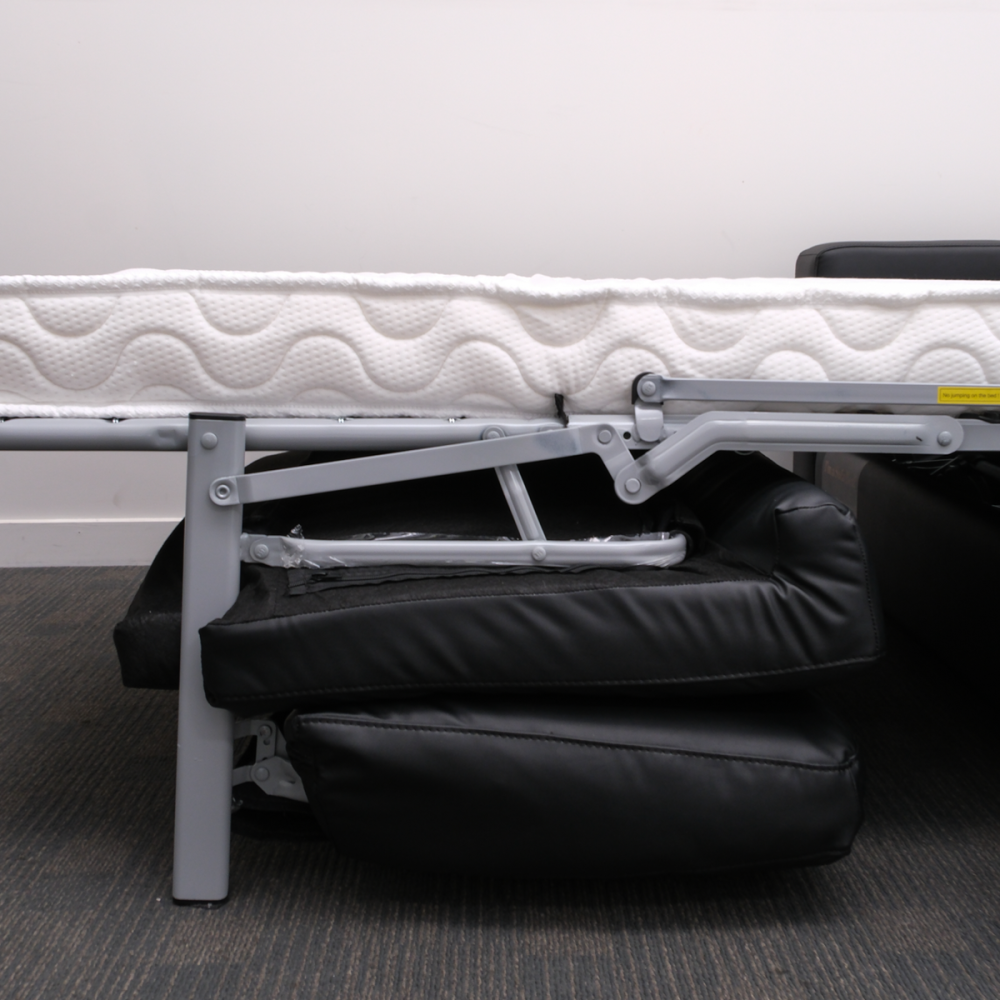 Image of Makers Single Sofa Bed - Black PU