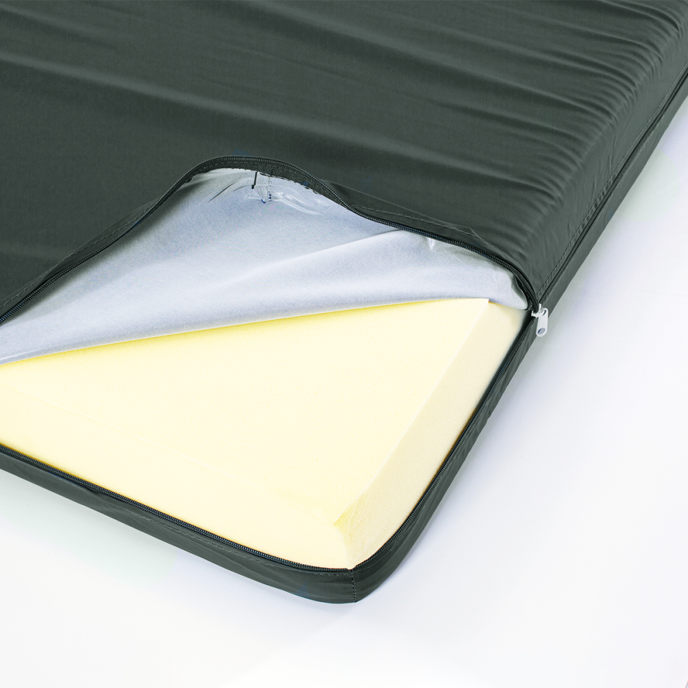 Image of Makers Foam Mattress with Waterproof & Fire Retardant Cover - Single (Kombu Green)