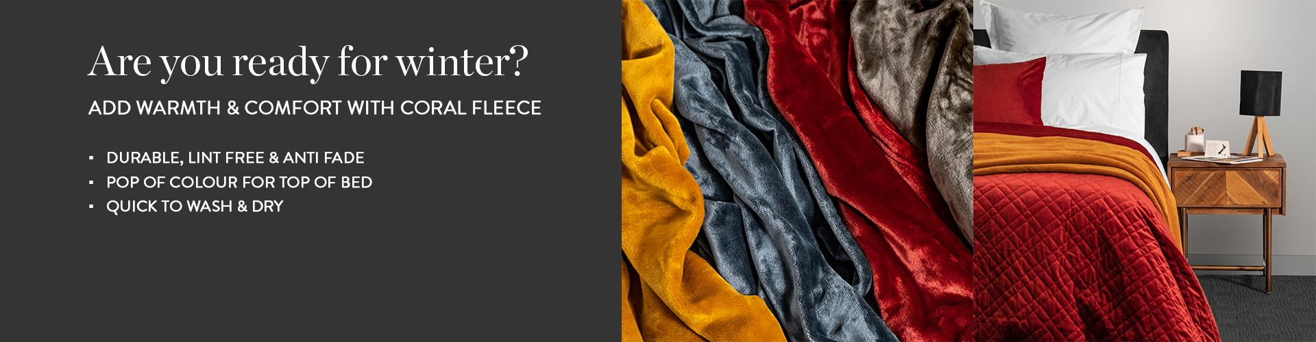 Coral Fleece Banner - April 2025
