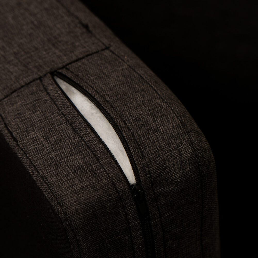 Image of Makers Gregor Fabric Single Seater Chair - Brown