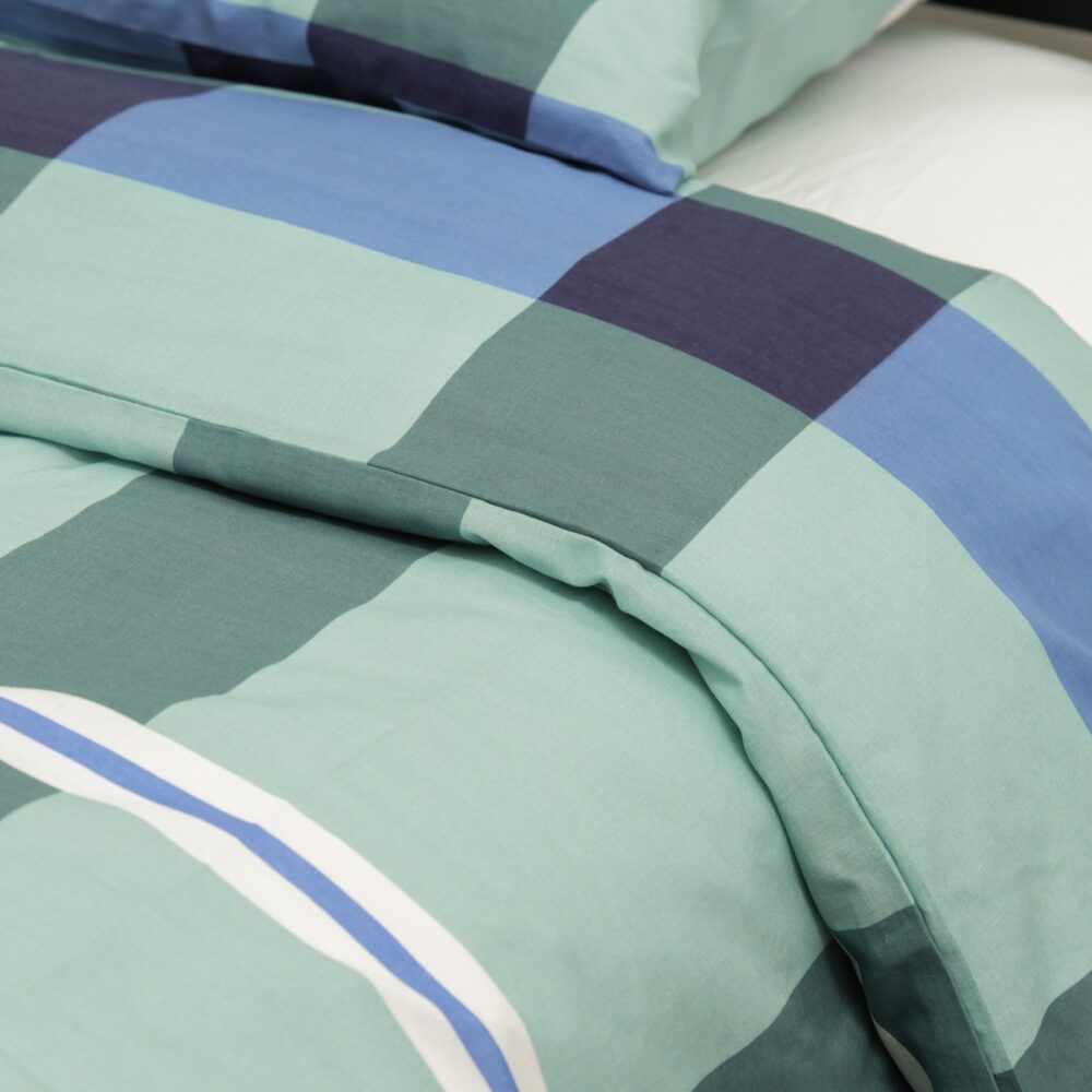 Image of Weavers Studio Duvet Cover Set - Aqua