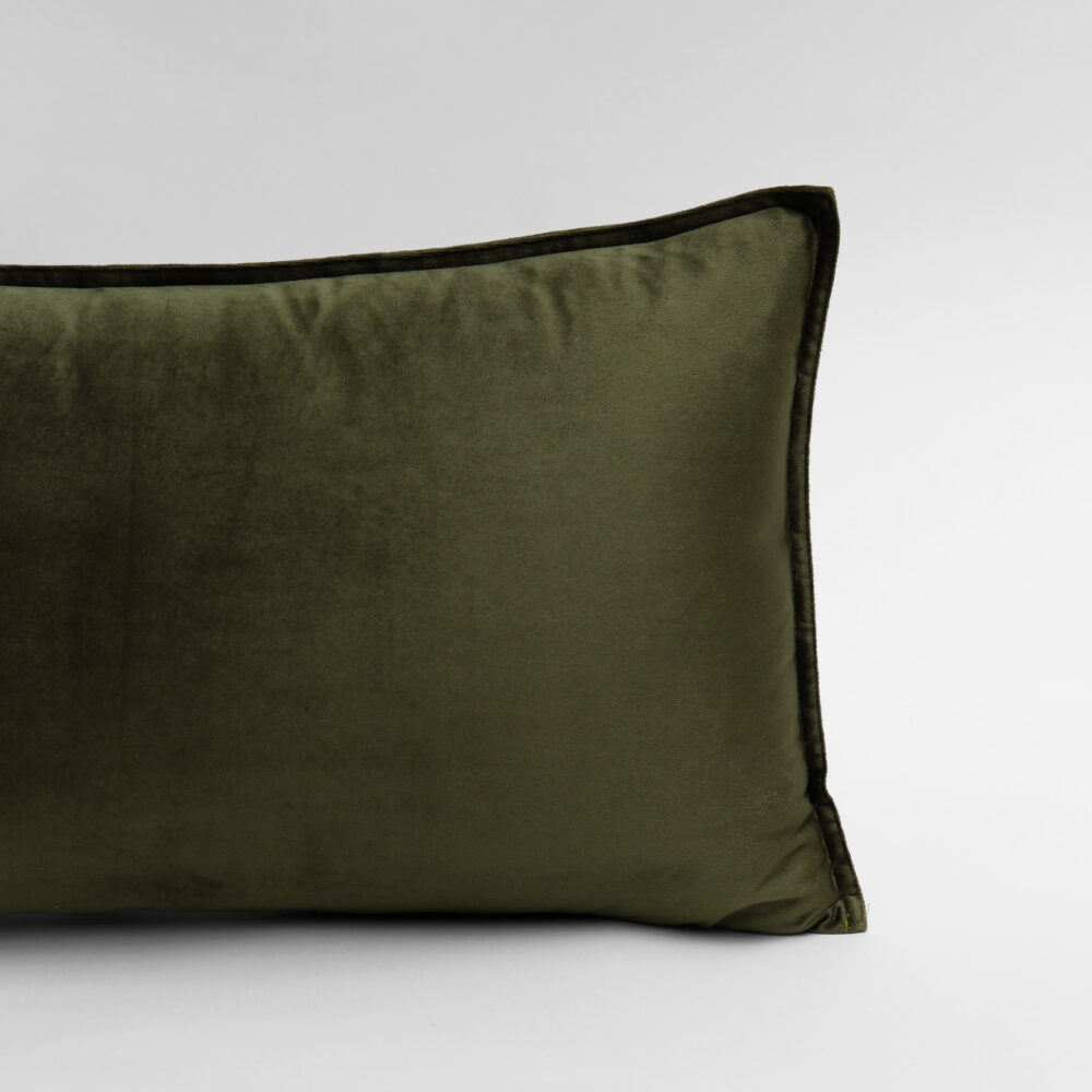 Image of DreamGreen Verve Velvet Cushion Cover Fern - Breakfast
