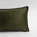 Image of DreamGreen Verve Velvet Cushion Cover Fern - Breakfast