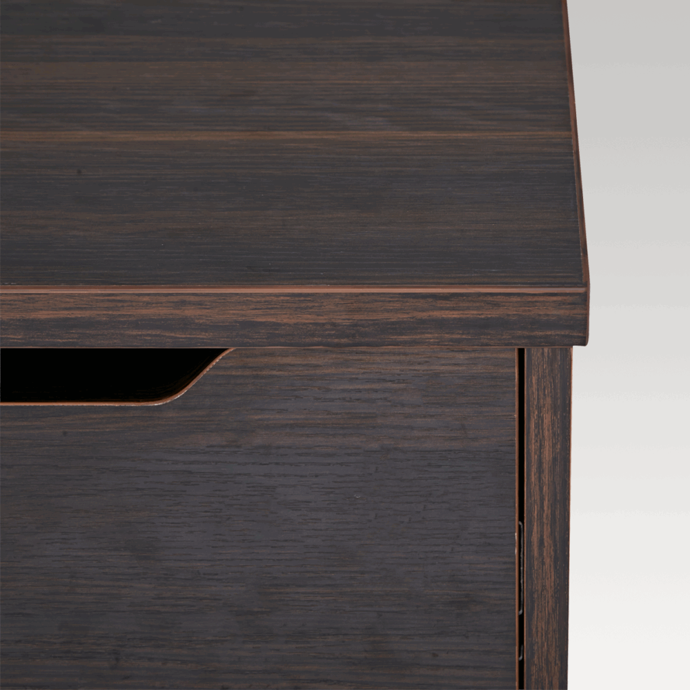 Image of Studio Bedside with Drawer - Dark Oak