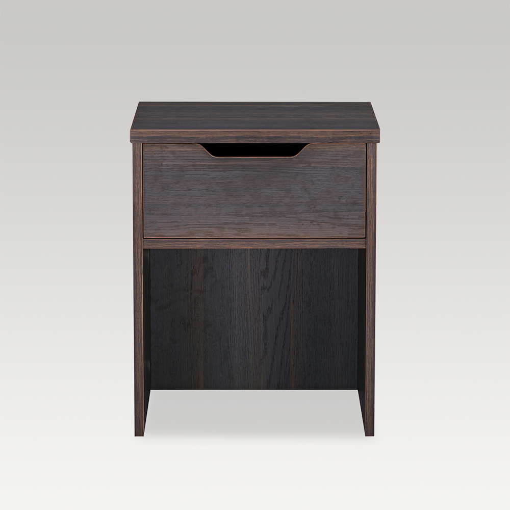 Image of Studio Bedside with Drawer - Dark Oak