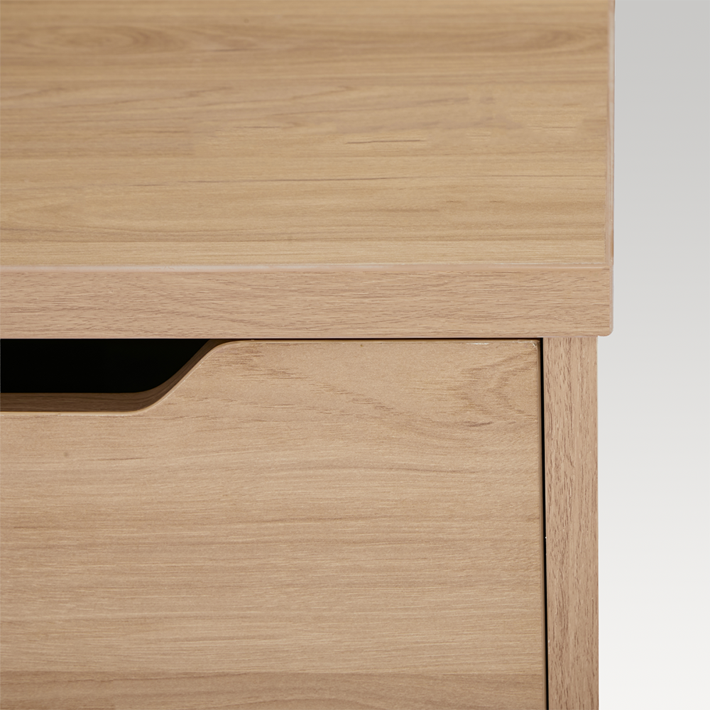 Image of Studio Bedside with Drawer - Oak