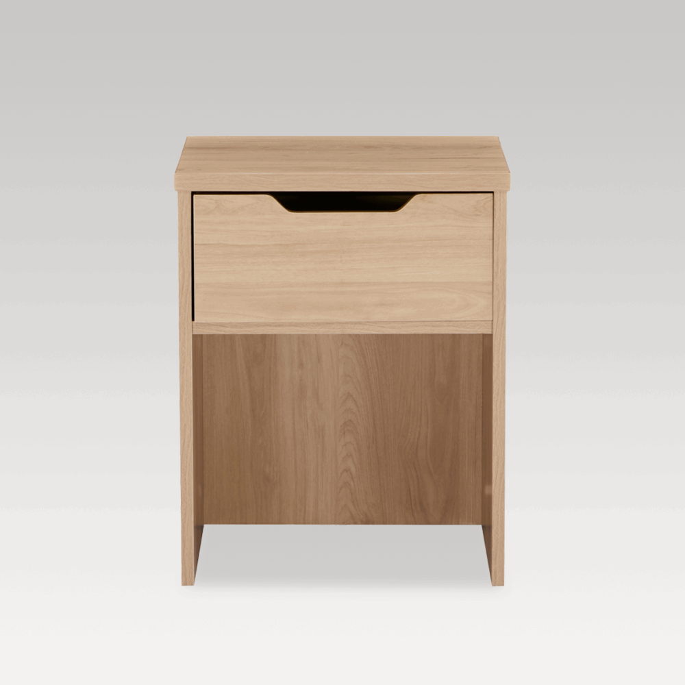Image of Studio Bedside with Drawer - Oak