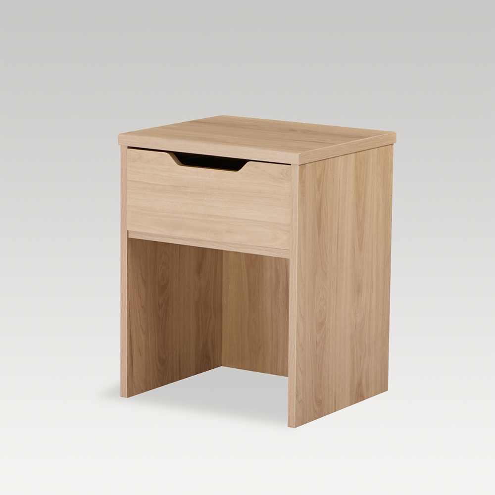 Image of Studio Bedside with Drawer - Oak