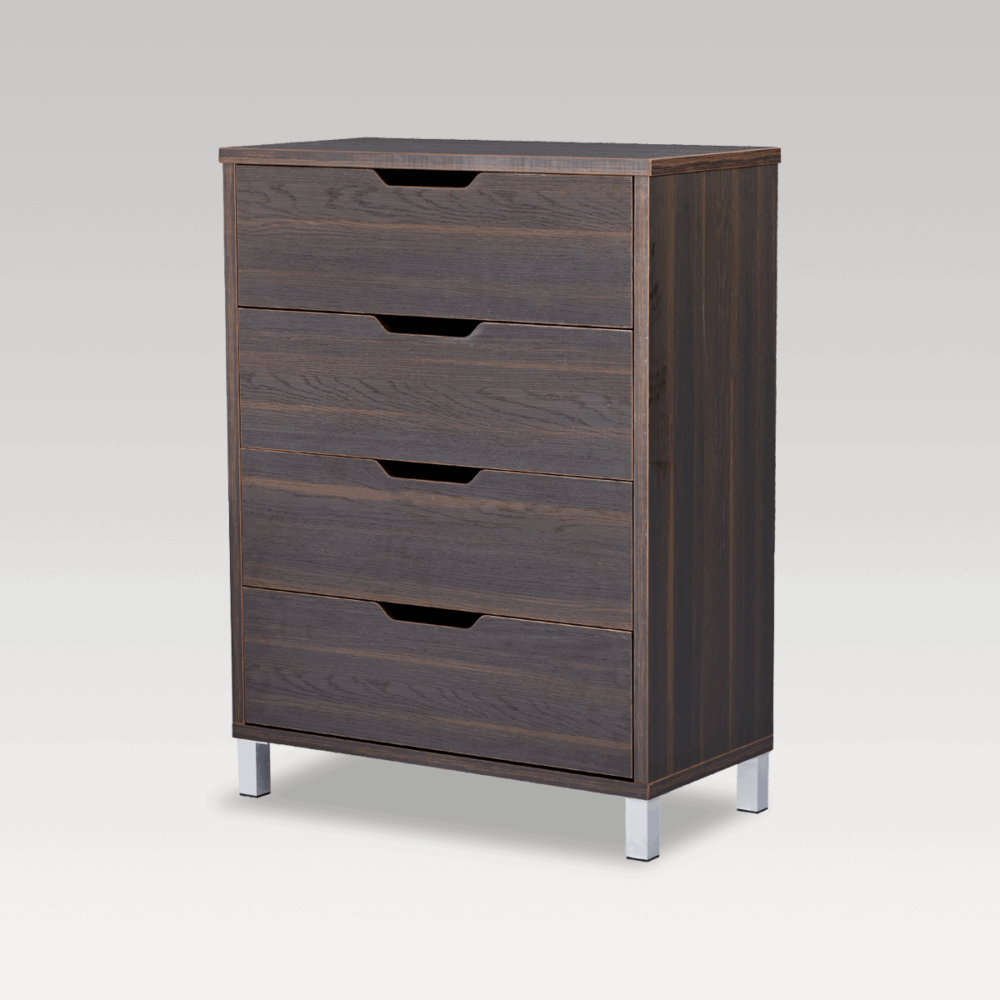 Image of Studio Tallboy 4 Drawer - Dark Oak