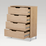 Image of Studio Tallboy 4 Drawer - Light