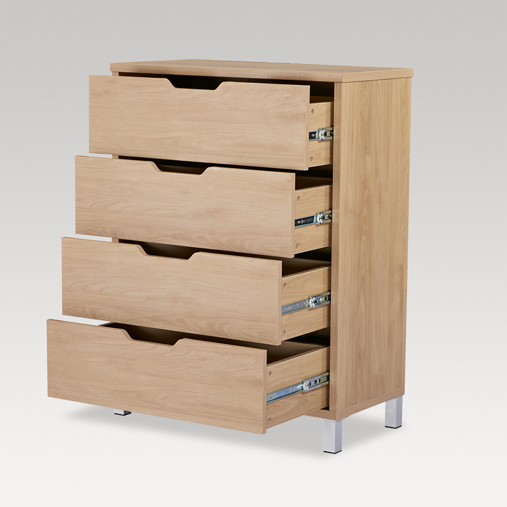 Image of Studio Tallboy 4 Drawer - Light