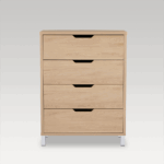 Image of Studio Tallboy 4 Drawer - Light
