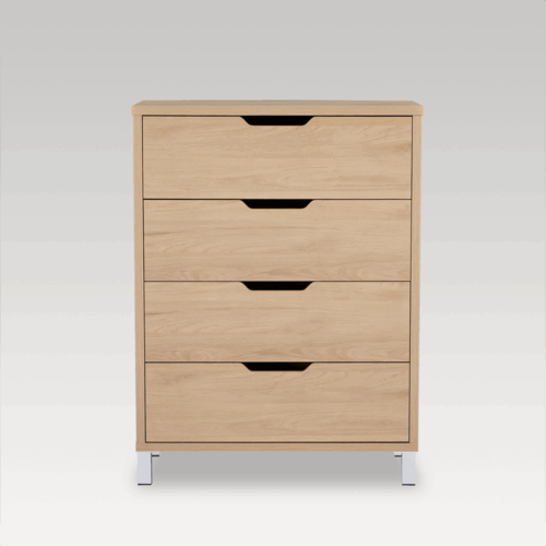 Studio Tallboy 4 Drawer - Light