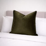 Image of DreamGreen Verve Velvet Cushion Cover Fern - Euro