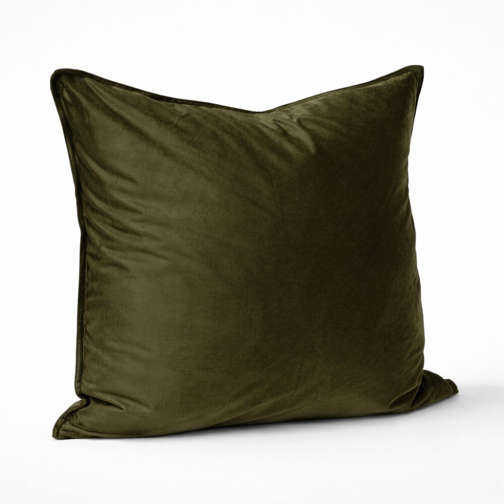 Image of DreamGreen Verve Velvet Cushion Cover Fern - Euro