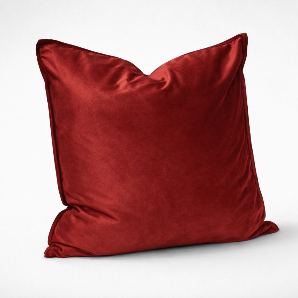 Image of DreamGreen Verve Velvet Cushion Cover Russet - Euro