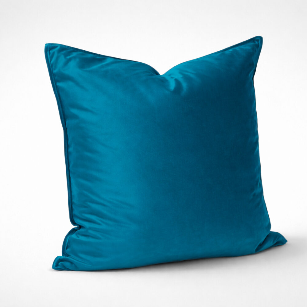 Image of DreamGreen Verve Velvet Cushion Cover Teal - Euro