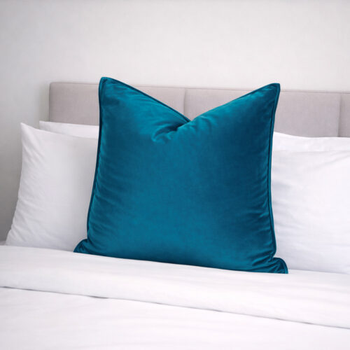 DreamGreen Verve Velvet Cushion Cover Teal - Euro
