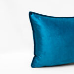 Image of DreamGreen Verve Velvet Cushion Cover Teal - Breakfast
