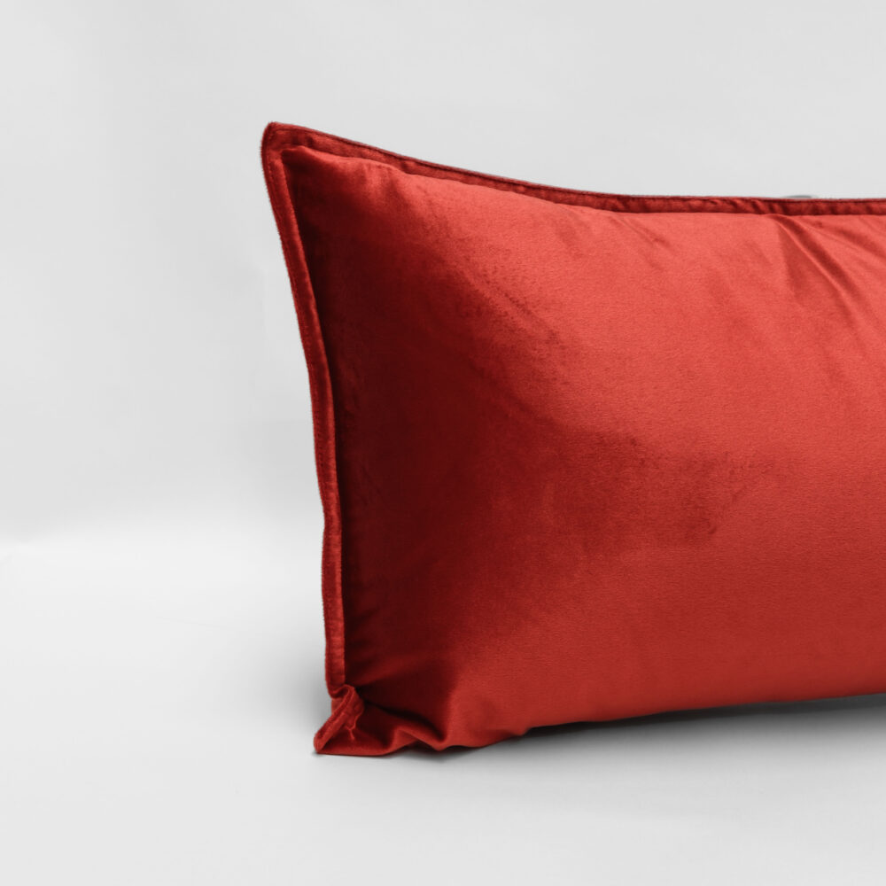 Image of DreamGreen Verve Velvet Cushion Cover Russet - Breakfast