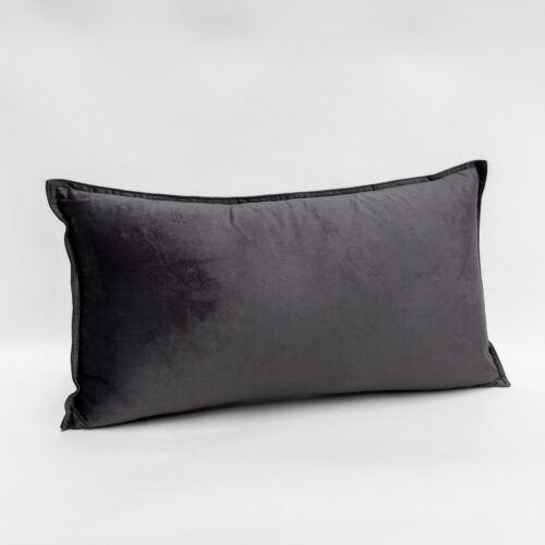 DreamGreen Verve Velvet Cushion Cover Pewter - Breakfast