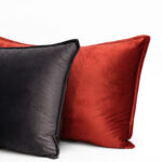 Image of DreamGreen Verve Velvet Cushion Cover Russet - Breakfast