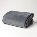 Image of DreamTicket Coral Fleece Blanket - Pewter - Queen/King