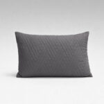 Image of DreamGreen Amora Cushion Cover Charcoal - Oblong