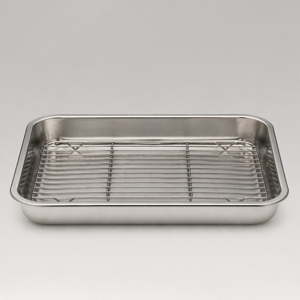 Image of S/S Roasting Dish With Grill