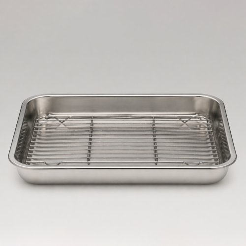 S/S Roasting Dish With Grill